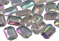 Vista 33 de Allstarco 4 piezas de 2.362 in extra grandes de diamante acrílico con revestimiento AB para decoración de mesa de boda, rellenos de jarrón envueltos