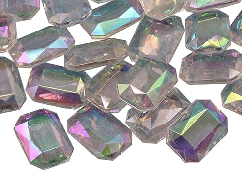 Vista 70 de Allstarco 200 unidades de 0.472 pulgadas (0.472 in) color rosa AB quilates acrílico diamante confeti AB revestimiento para mesa dispersión Rosa Ab