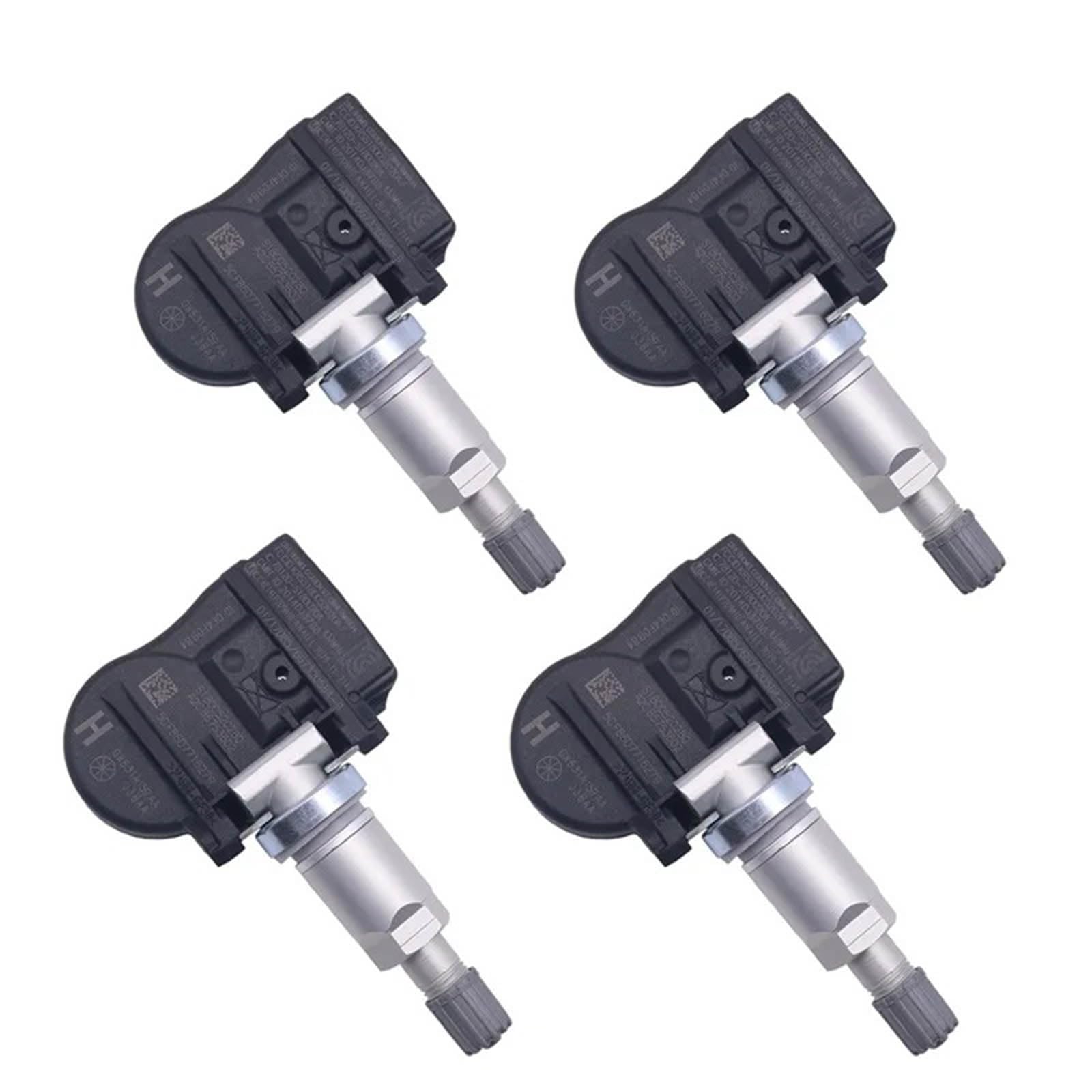 4 Sensori TPMS GX631A159AA - Per Jaguar E Land Rover, 433 MHz, Sostituzione Diretta