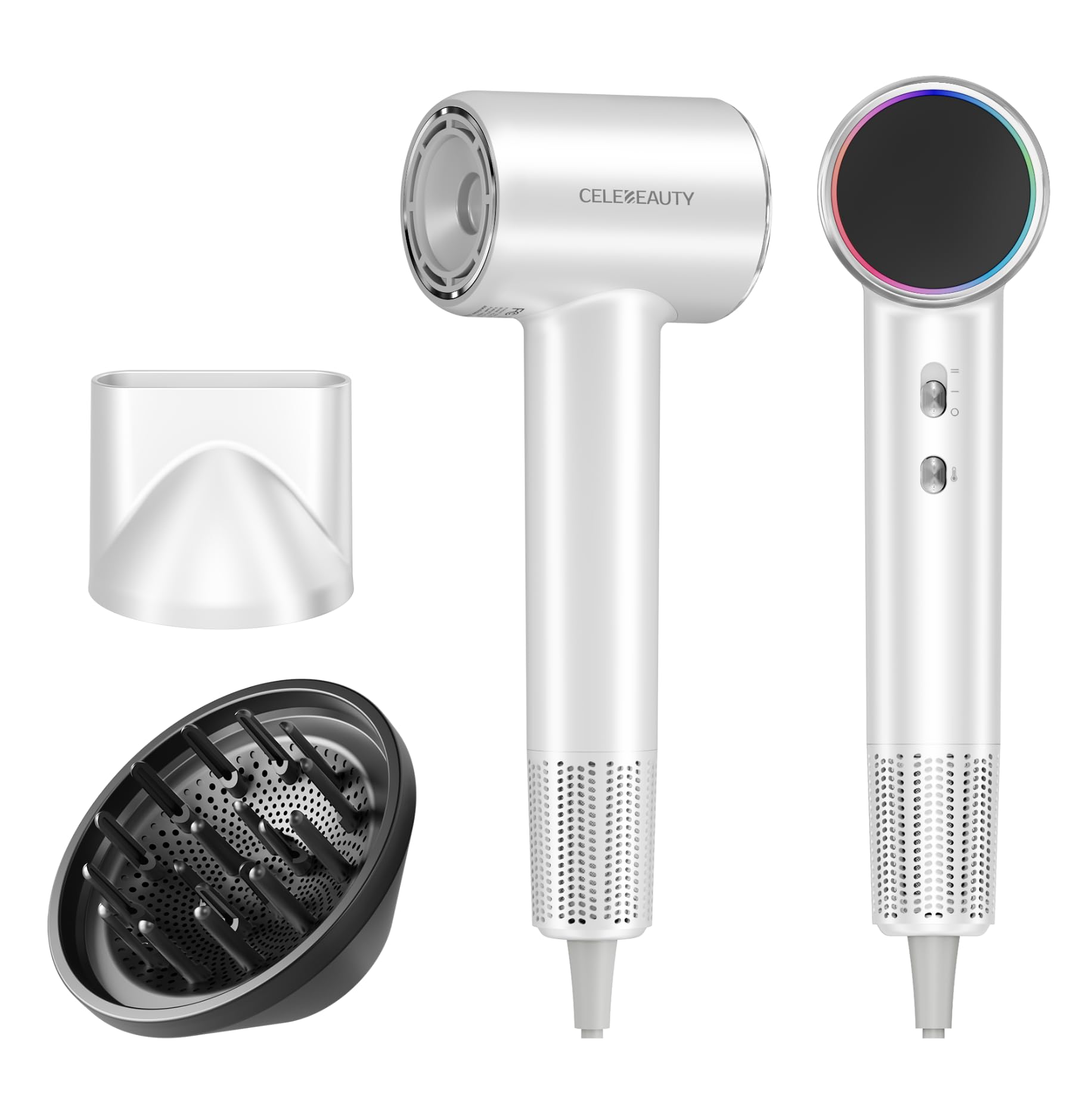 High-Speed Ionic Hair Dryer with Diffuser, 110k RPM Fast-Drying Blow Dryer
