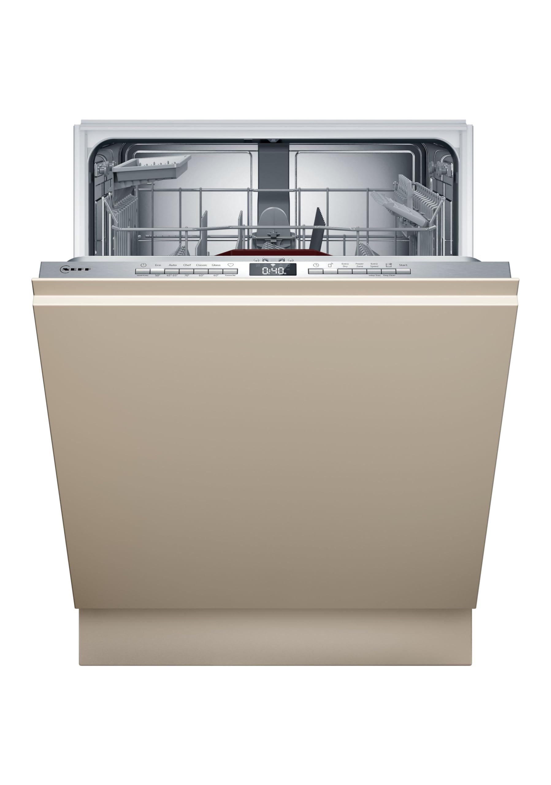 Neff S155EBX16E, N 50, Smarter Geschirrspüler Vollintegriert, 60 cm, 42 dB, Made in Germany, 13 Maßgedecke, 6 Programme & 4 Sonderfunktionen für kraftvolle Reinigung, Open Dry Trocknung, Aqua Stop