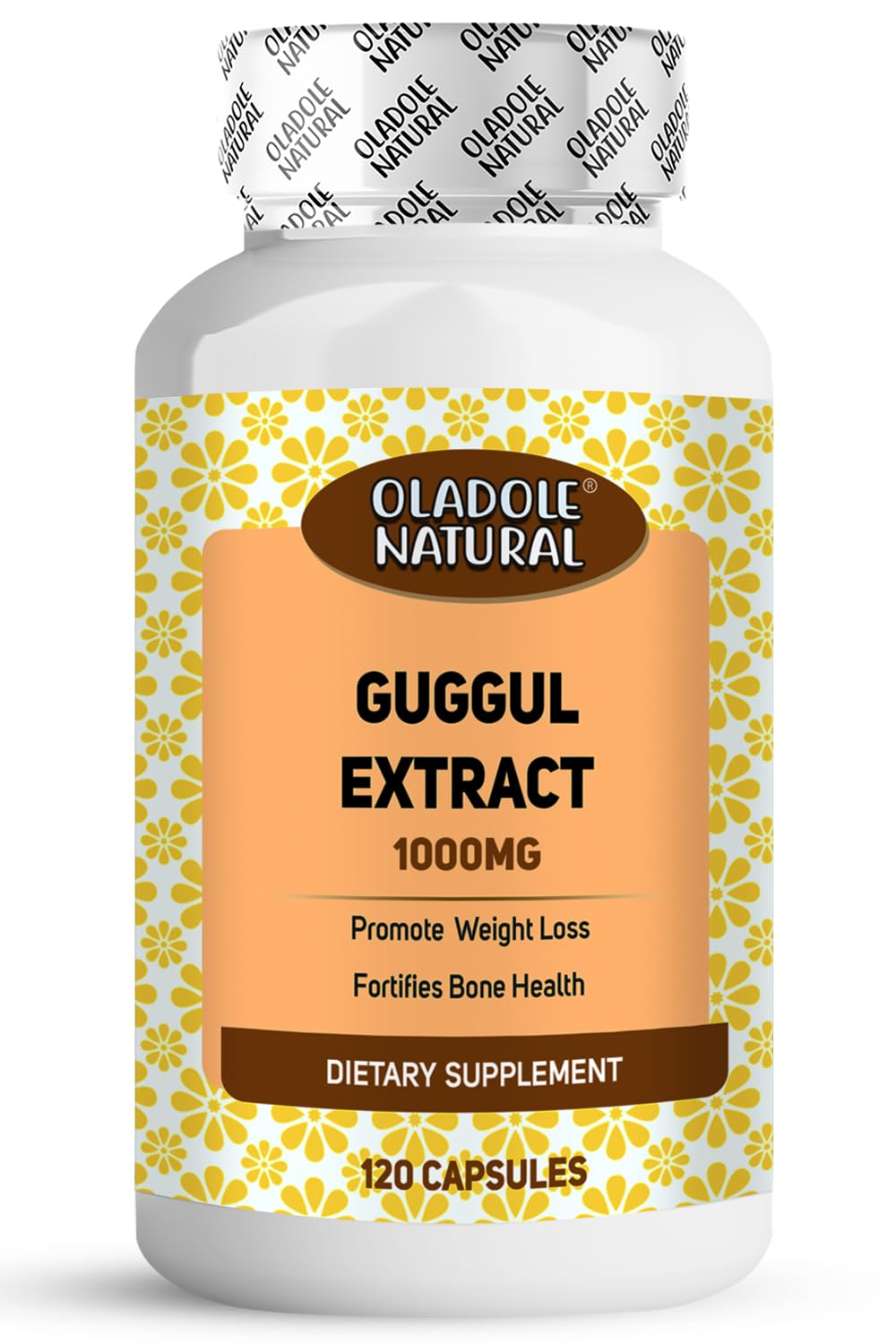 Oladole Natural Guggul Extract 1000mg- 120 Capsules | Healthy Cholesterol Level, Heart Health Support, Promotes Digestion, Skin Health & Weight Management | Non- GMO, Gluten Free