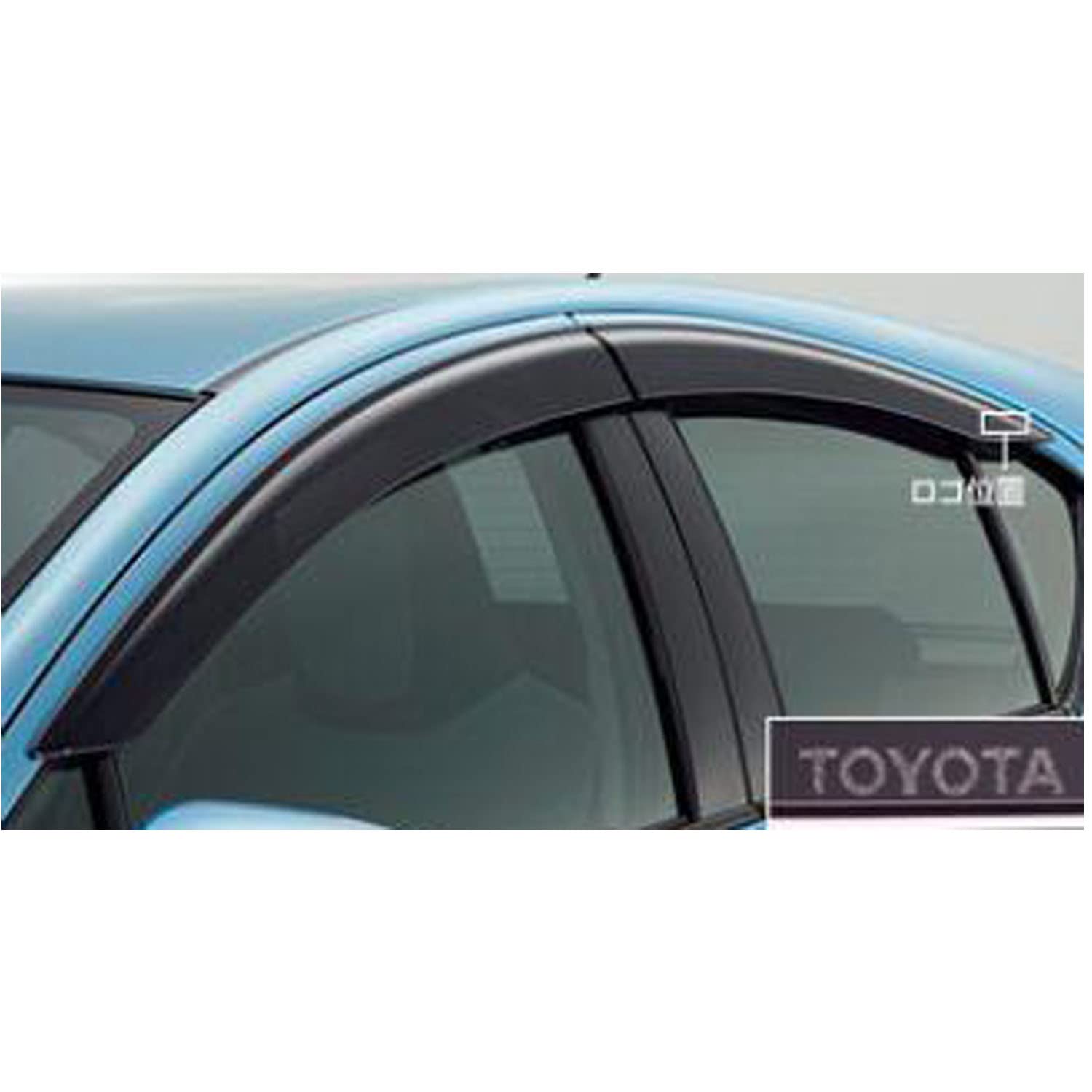 | ドアバイザー アクア 系 DressCarParts 安い商品を 純正型サイドバイザー■トヨタ■アクアクロスオーバー NHP10H 平成29年6月～【安心の2重固定式】取付説明書付