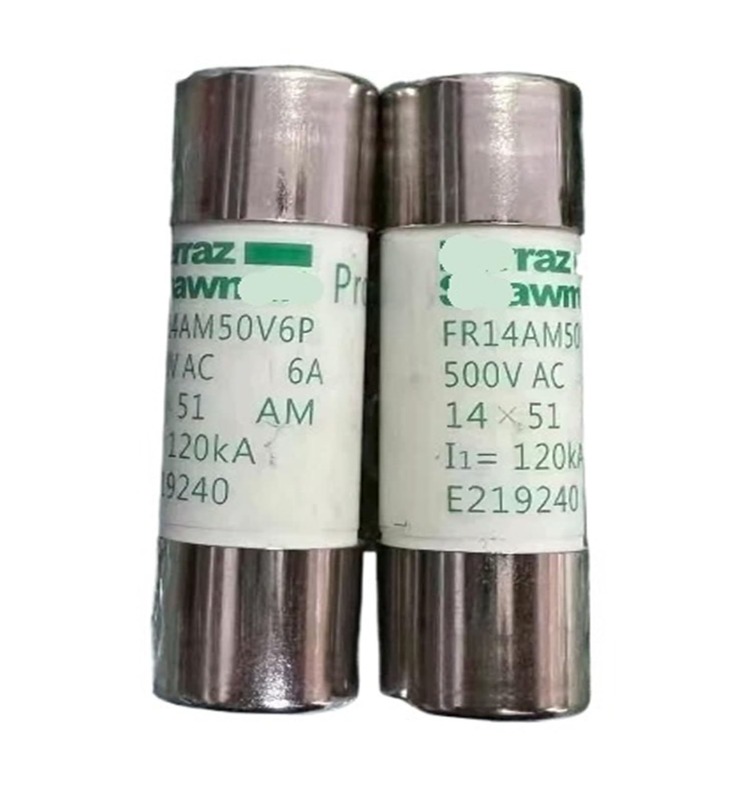 Fusible FR14AM50V32P cartouche 14x51 type aM 32A code N214625 pour tableau électrique
