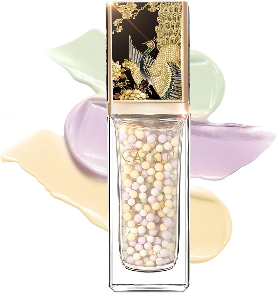CATKIN Primer Make-up, Hydraterende en Verhelderende Gezichtsprimer, Gladde Finish, Poriënverkleinend Effect, 7-in-1 Plantenextracten, Anti-aging, met Hyaluronzuur, voor Alle Huidtypen