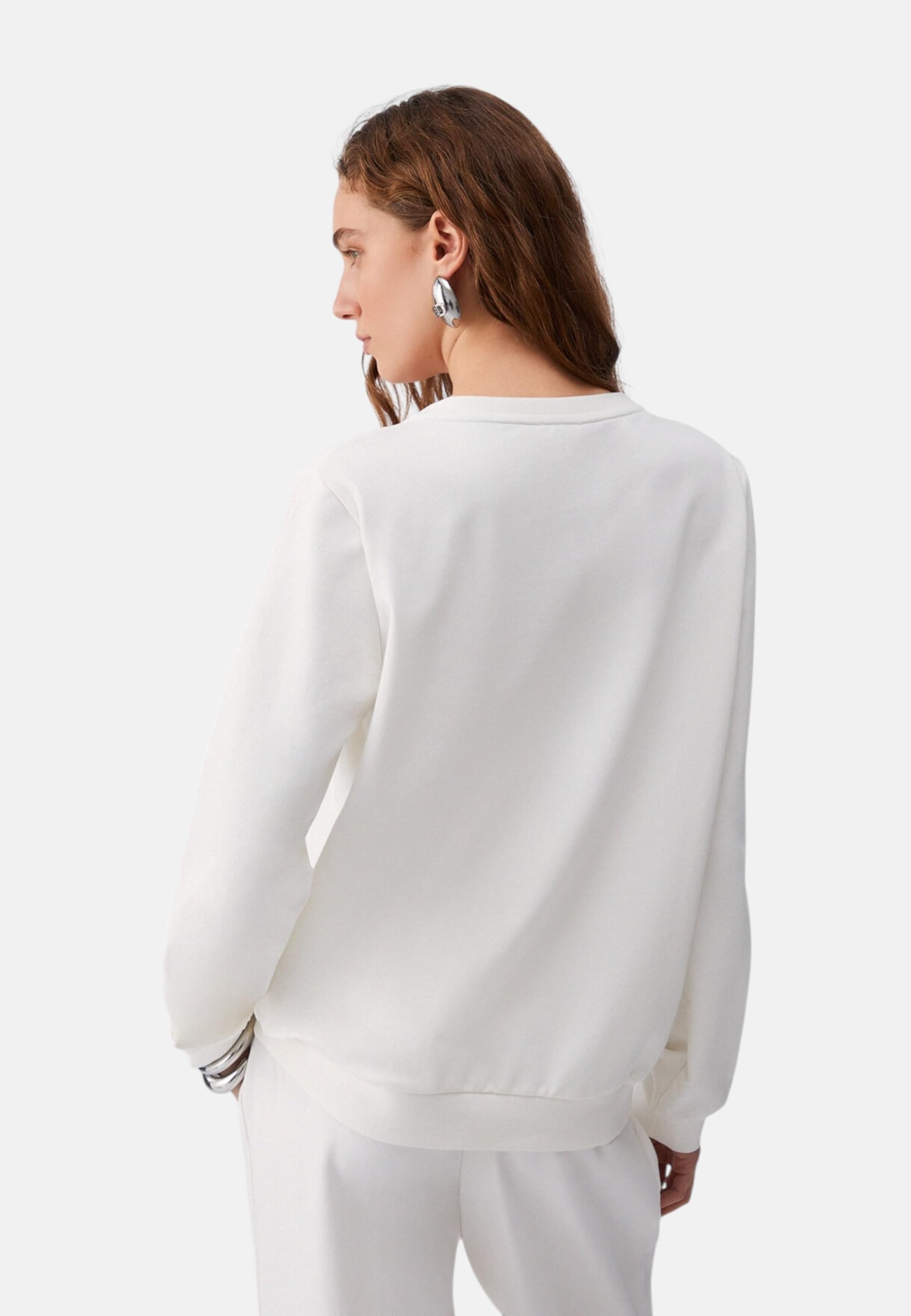 Liu Jo Donna Felpa A Girocollo Cotone TA6073FS090