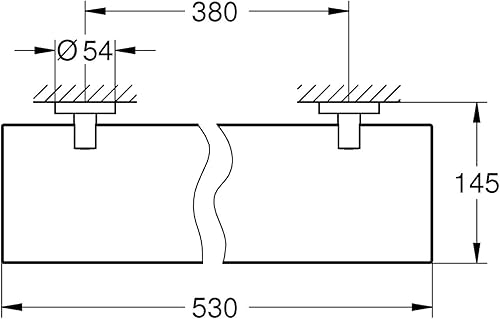 Miniatura 2 de Grohe 40799001 Essentials - Estante de cristal (14.961 in, cromo Starlight)