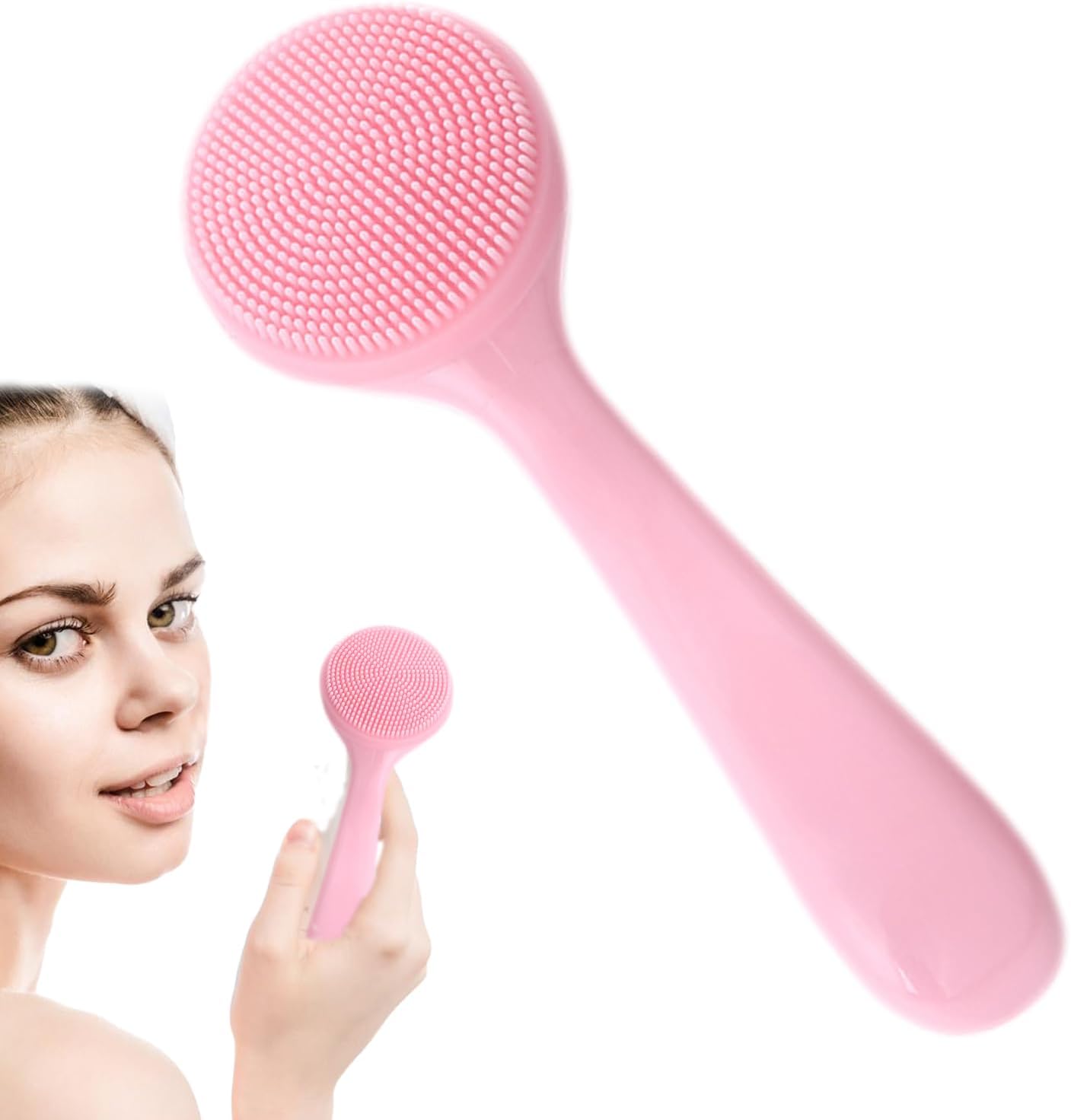 Silicone Face Scrubber Tool – Manual Facial Cleansing Brush, Soft Silicone Skin Scrub Pad, Gentle Face Massage Brush, Silicones Faces Skin Cleansing Tool For Skincare Daily