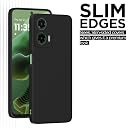 Pikkme Back Cover for Moto G35 5G | Slim Soft Matte Silicone Cover with Camera Protection & Shockproof Bumper Case (Black) gallery image