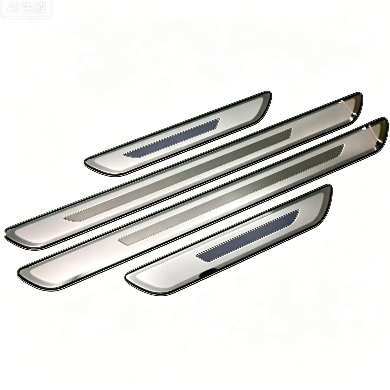 JIAHAI 4Pcs Stainless Steel Car Door Sill Protector for Audi A3 8P FL SPORTBACK 2008-2013, Car Kick Plates, Scratch Kick Plate Guard Protectors, Cover Pedal Sticker Trim