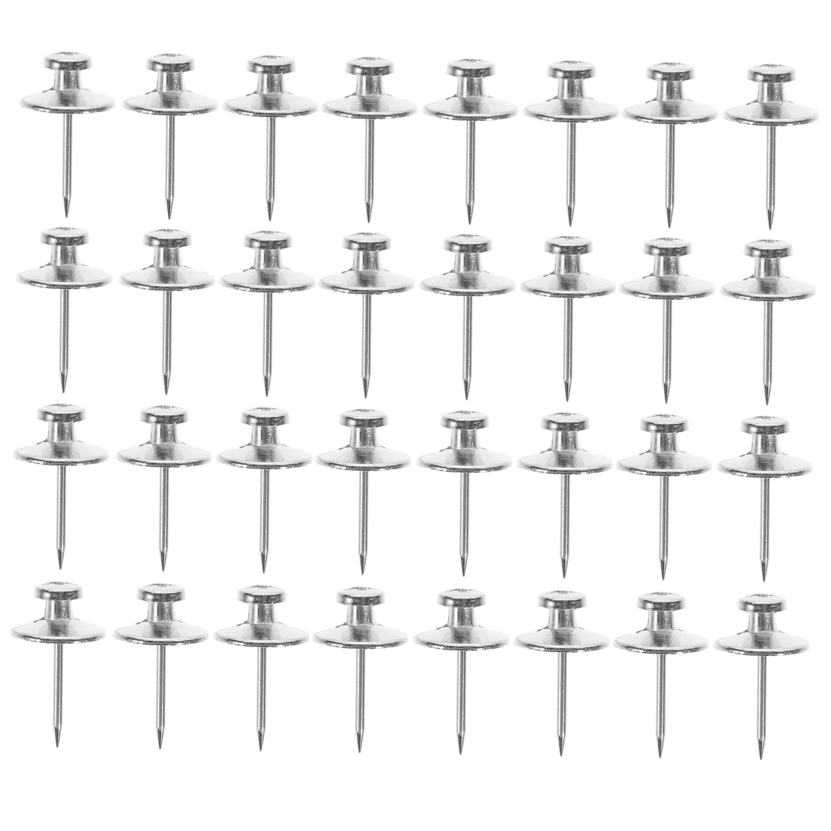 DOITOOL 5 Sätze Reißzwecke Aus Metall Pinnnadeln Aus Pinnwand Planke Pinnwand Für Die Wand Kork Zeichnung Stecknadeln Für Die Karte Wohnung Tack Bretter Zinklegierung Silber 30 Stück * 5
