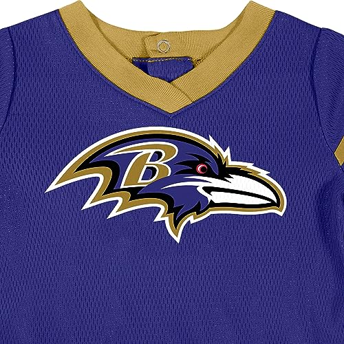 Image of Gerber NFL Baby Girls Jersey Dress and Diaper Cover