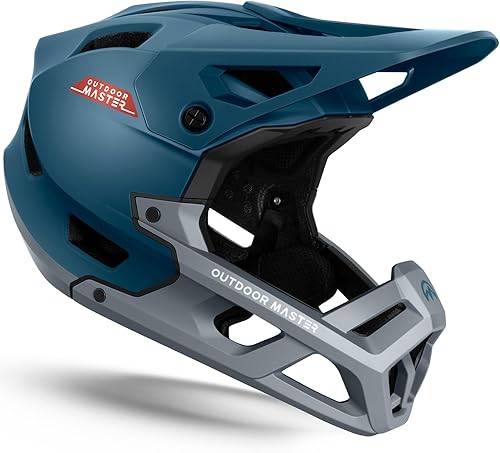 OutdoorMaster Casco de bicicleta de montaña de cara completa para hombres y mujeres, dos almohadillas extraíbles para bicicleta de montaña, casco de disponible en Yaxa Costa Rica