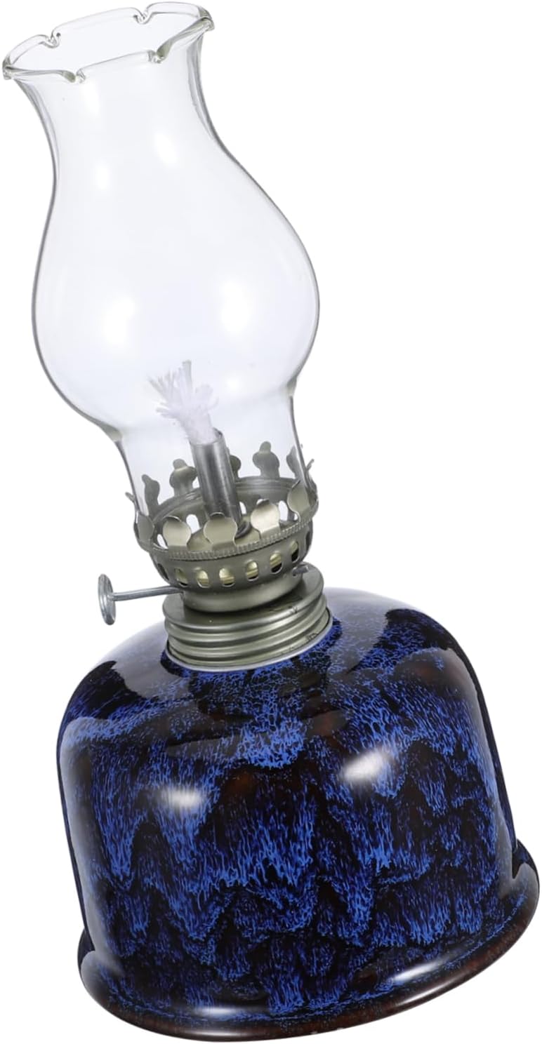 Ciieeo Vintage Kerosene Lamp Antique Oil Lamp for Indoor Emergency Lighting Chimney