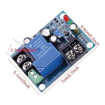 12V/24V/36V/48V Control Module, 30A Automatic Battery Charger Charging Controller Battery Charging Protection Module(12V)