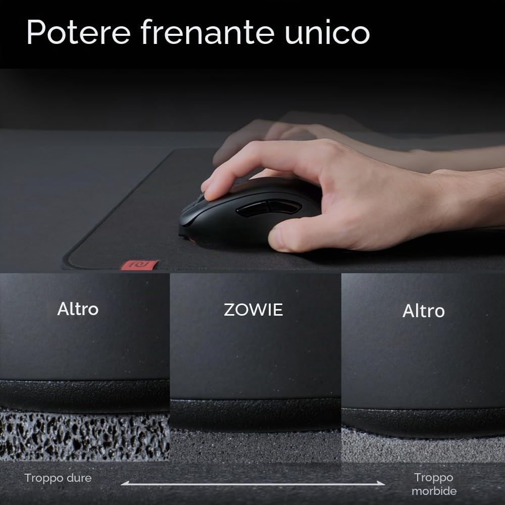 Mouse pad da gaming e eSport Large G-SR-SE Bi, tessuto resistente all’umidità, feeling fluido di scorrimento con controllo stabile, bordo senza cuciture, gomma uniforme ad alta densità