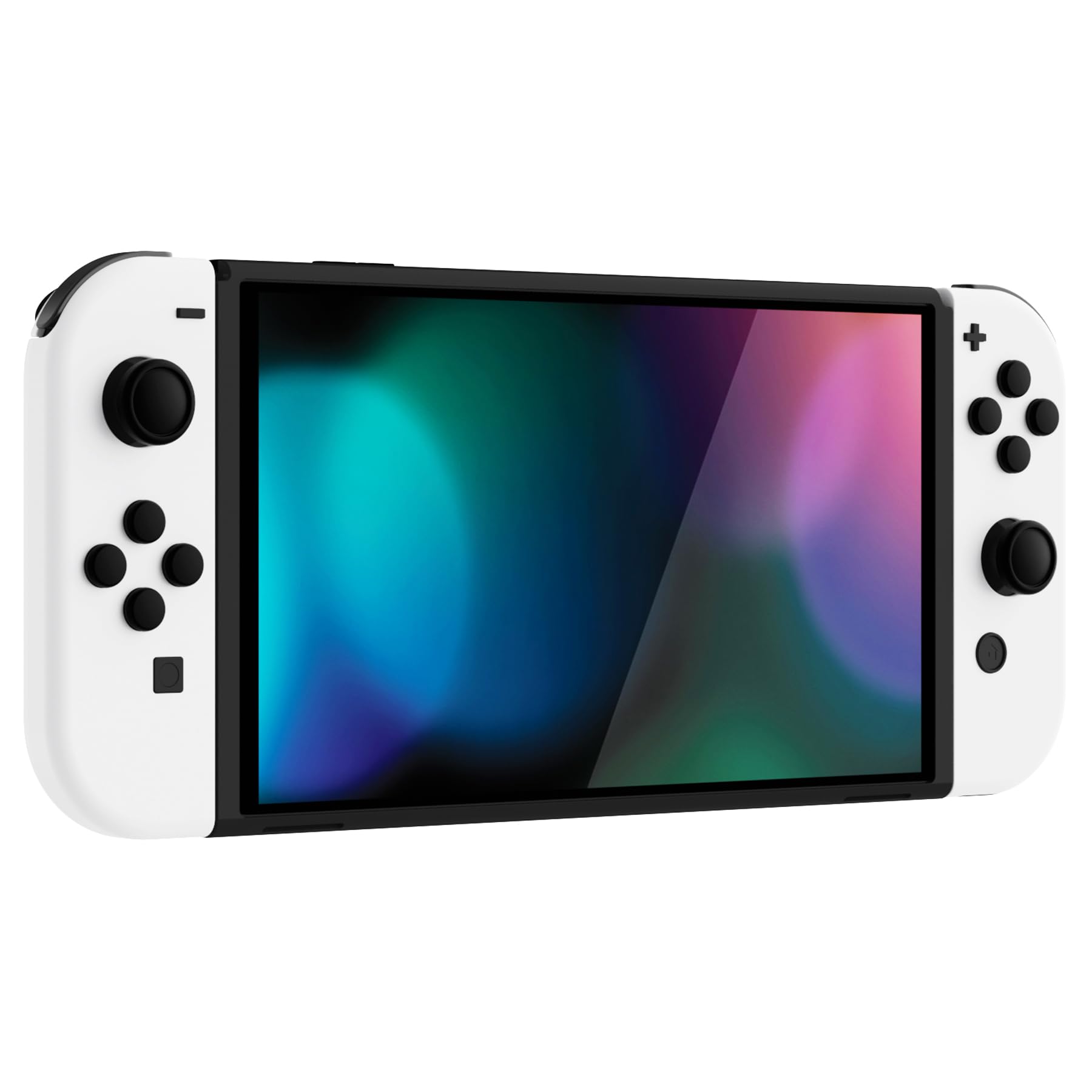 PlayVital Agarres para el Pulgar para Nintendo Switch/Lite/OLED, Tapas de Silicona para Botones ABXY y D-Pad, Silicona Caps de Joystick para Switch Lite, Tapones para Thumbstick (Negro)