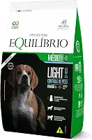Ração Cães Equilibrio Raças Médias Adulto Light Frango 12Kg