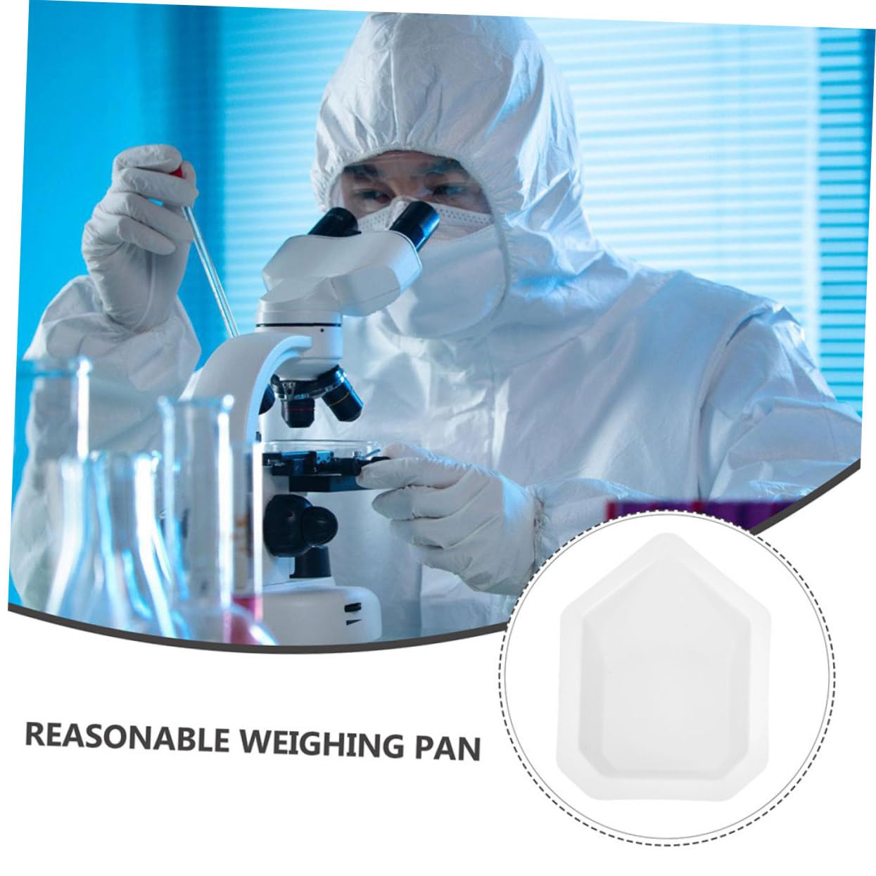 SOLUSTRE 10pcs Beaded Tray Weighing Plate Aluminum Small Weighing Boat for Lab Samples