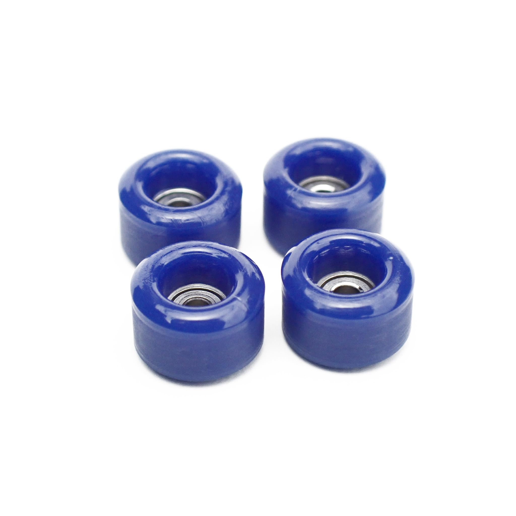 SPITBOARDS® Fingerboard Urethane Wheels 60D with Real Ball Bearings Professional CNC Quality - Dark Blue