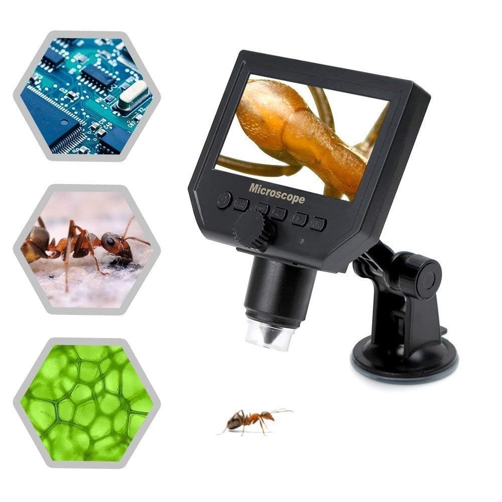 LEROKAS Portable Digital Microscope 2MP 1000x Sensor Zoom LCD Kit with1080P / 720P / VGA Stereo Camera Vedio Microscope for QC/Industrial/Collection Inspection Multi Use-image-18