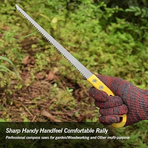 Outdoor Portable Hand Saw, 9 Inch Rugged Blade Hand Saw, Best For Camping, Gardening, Hunting | Cutting Wood, Pvc, Bone, Pruning Saw With Ergonomic Non-Slip Handle Design (Wooden Handle) #TOP4