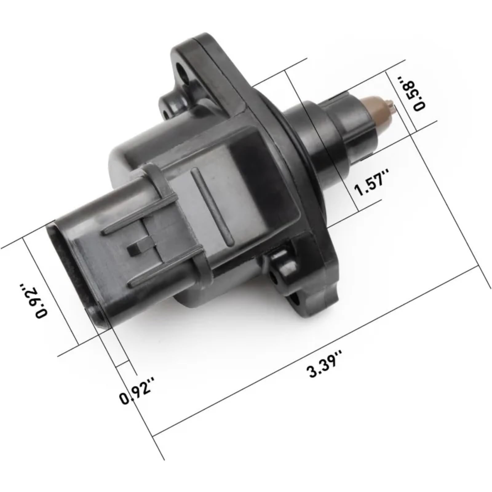 Vanne régulation l'air ralenti Compatible Avec Dodge Pour Colt Pour Vista 1991 2.0L Soupape De Commande D'air De Ralenti Soupape IAC Pièces De Rechange Automatiques MD614368 3510333000 3510333010