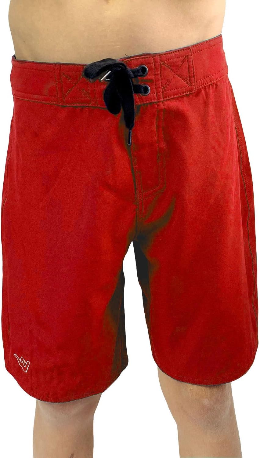 Boys Junior Guard Shaka Boardshorts Red-20