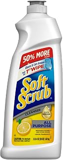 Soft Scrub All Purpose Cleaner, Surface Cleanser, Lemon, 36 Fluid Ounces, 6 Count