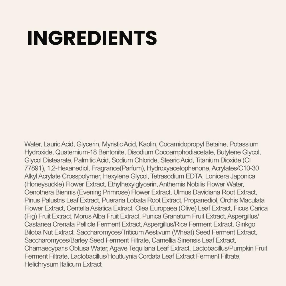 Kopher Clay Prime Pack to Foam [4ever Edition] Facial Cleanser: Hydrating & Purifying Cleanser for Sensitive Skin - Makeup Remover, pH Balanced, Korean Skincare (2.7 fl.oz.) - Image 9