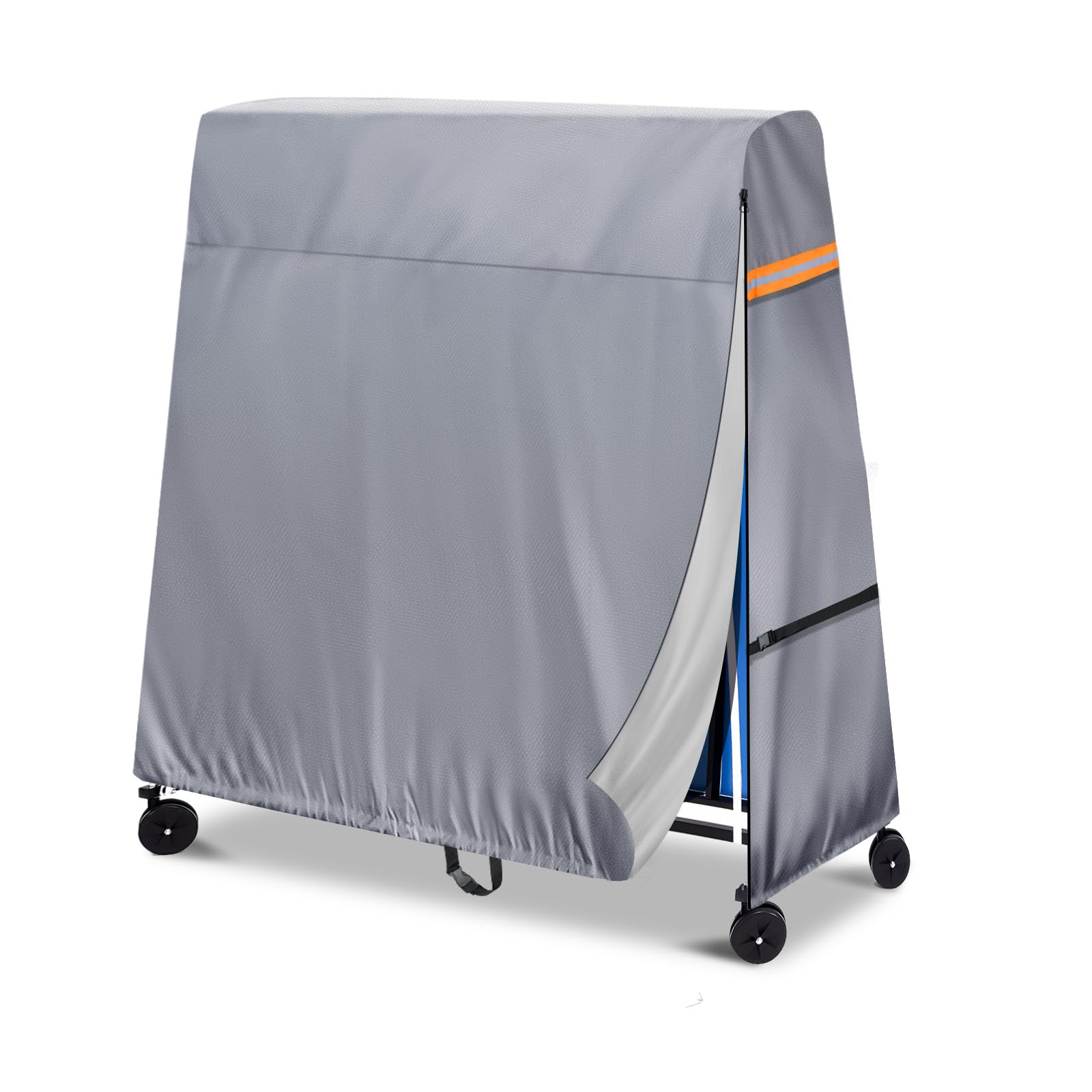 NEVERLAND Tischtennisplatte Abdeckung wasserdichte Tischtennis Abdeckung 300D Oxford Tischtennis Schutzhülle für Tischtennisplatte Tischtennisabdeckung für Outdoor und Indoor (165 * 70 * 185 cm)