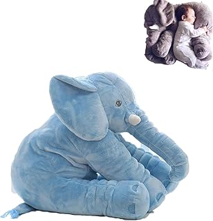 Zinbole Fresh Frenzy Pillow, Fresh Frenzy Elephant Cuddle Pillow,Fresh Frenzy Cuddle Elephant, Elephant Stuffed Animals, Giant Stuffed Animals,Stuffed Elephant Pillow (60cm/24in, Blue)
