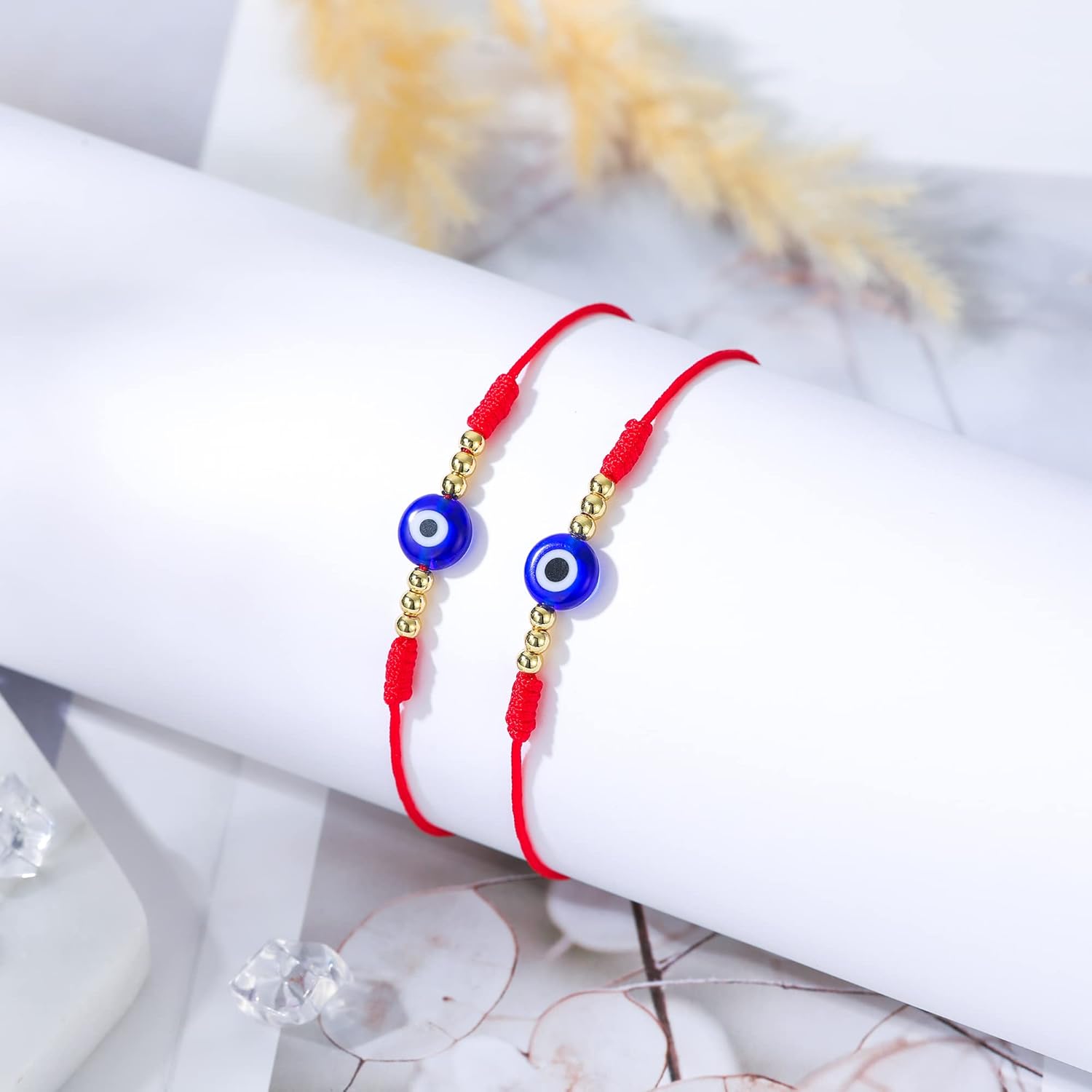 Evil Eye Lucky Red String Bracelets Adjustable Amulet Bracelet Protection Jewelry Set Gift for Women Men Girls&Boys - Image 2