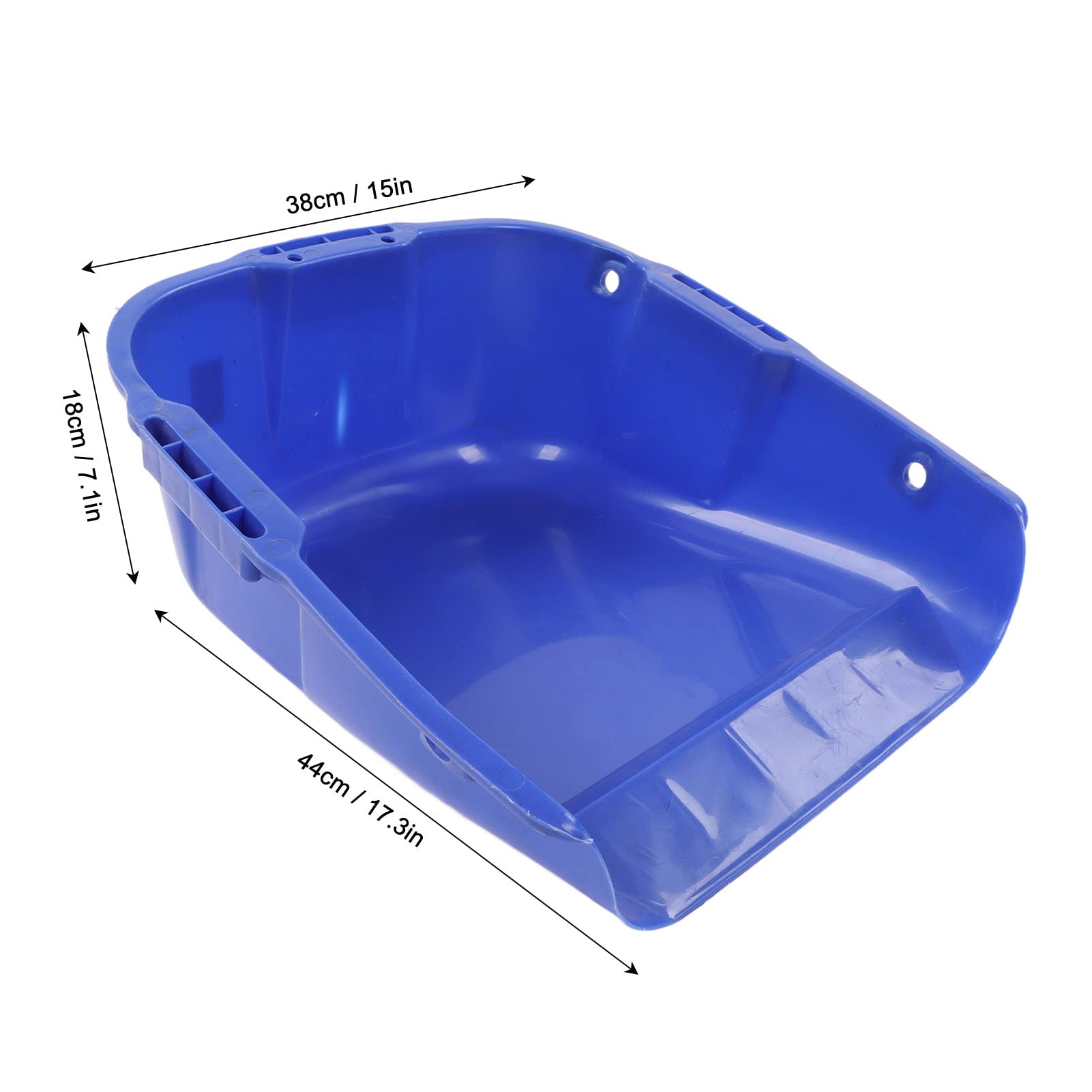 FTVOGUE Recogedor Resistente, Material Plástico, Pala de Gran Capacidad, Diseño de Doble para Facilidad de Uso, Ideal para Cosecha de Cultivos y Limpieza Industrial (Blue)