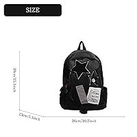 Amazon.com: KANGDAWEI Cute Star Denim Backpack, Grunge Y2K