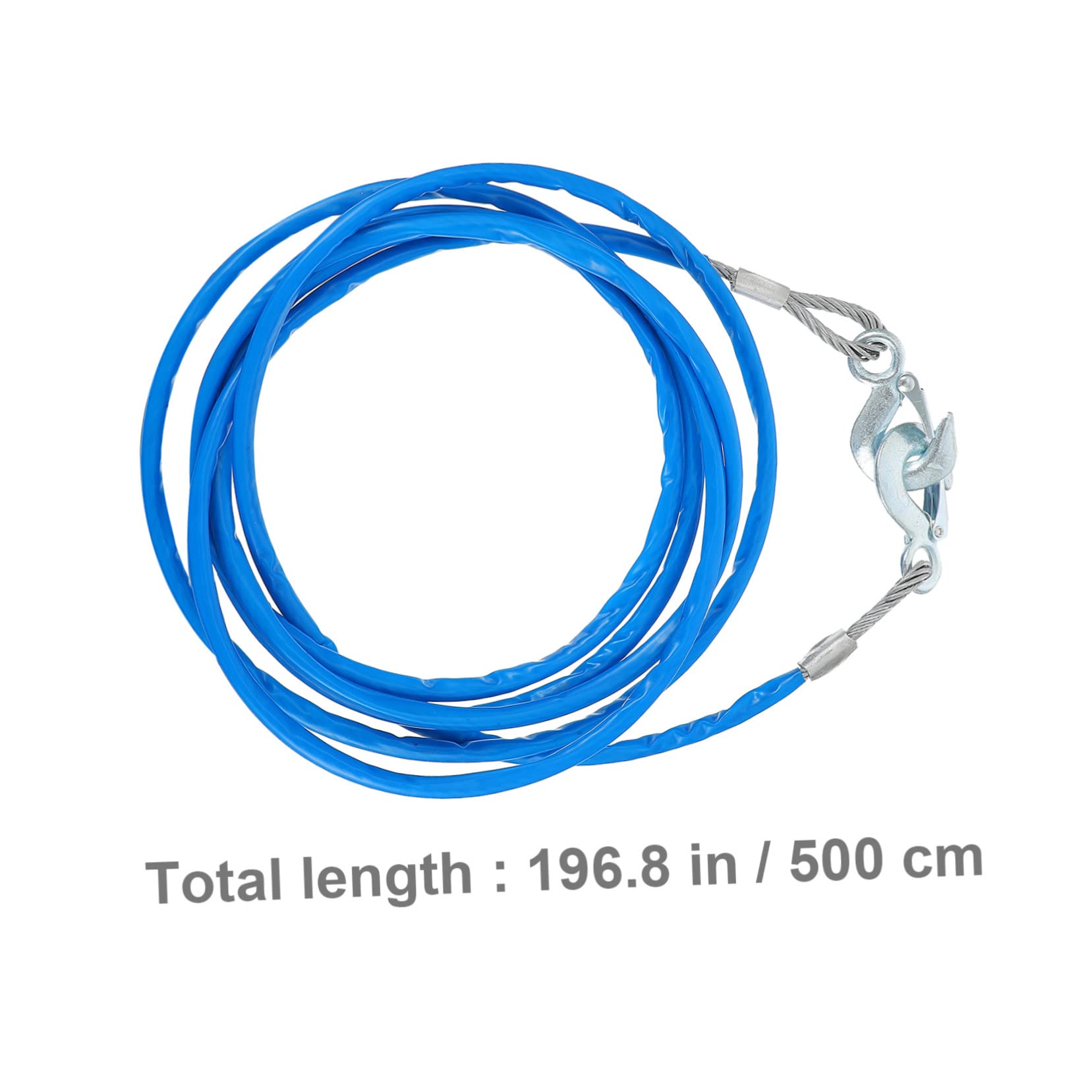 Gogogmee 1Pc Truck Pulling Rope Wire Towing Strap Durable Trailer Winch Rope for Emergency Use Stable Installation Load Capacity