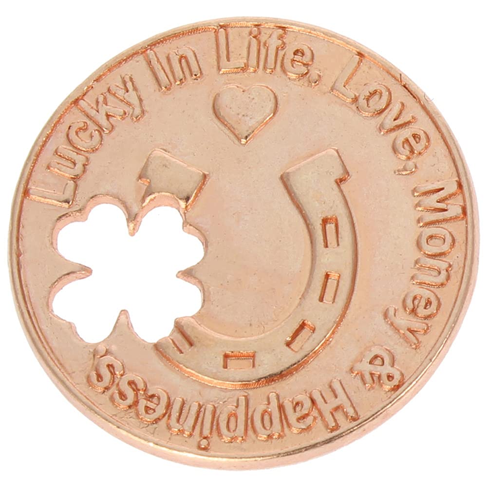Charm Coins Sterling Gifts 50 Lucky Penny Tokens - Four Leaf Clover Love  Life Happiness Good Luck Charms Cave Wreck Diving Spool