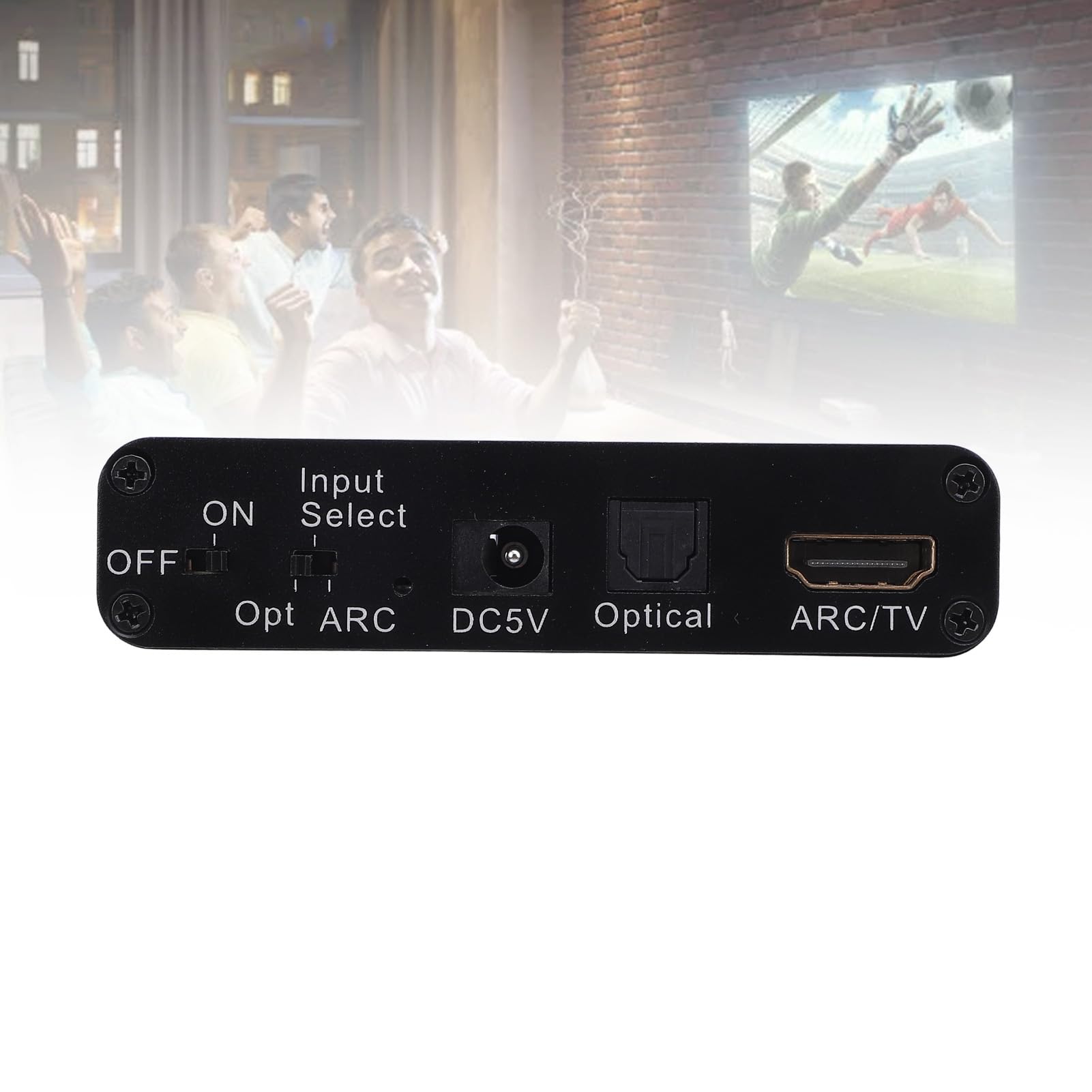 Generic Adaptador ARC Convertidor Digital a Analógico de 192 KHz, Transmisión de Sonido Perfecta, para Televisores Compatibles con ARC