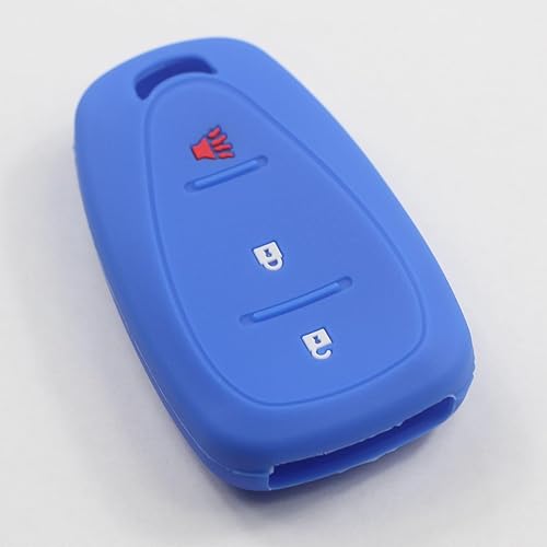 Miniatura 4 de 2 fundas de goma de silicona con 3 botones para llavero inteligente, sin llave, compatible con Chevrolet Blazer Equinox Spark Trailblazer Traverse