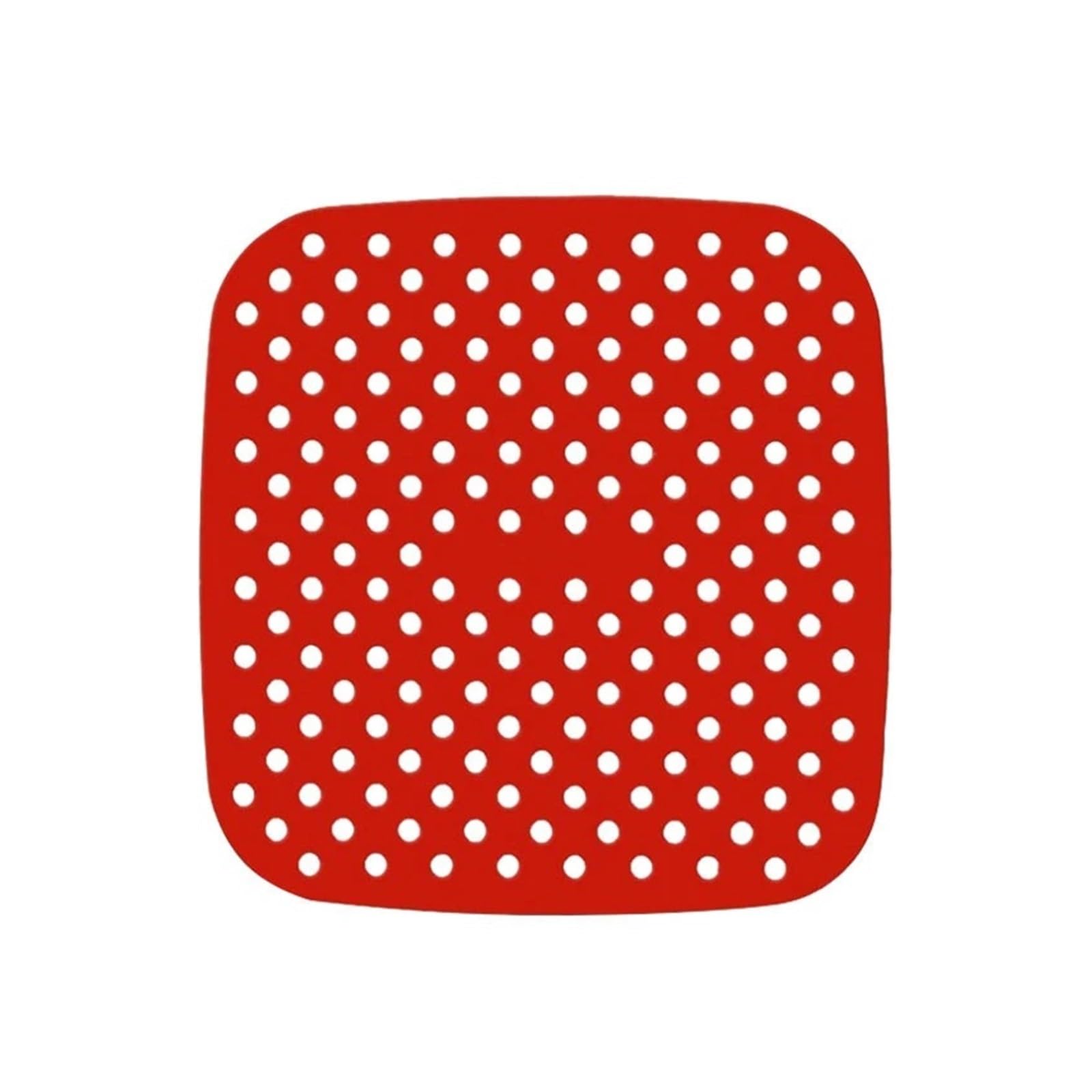 Tapis cuisson friteuse air chaud silicone carré rouge accessoire airfryer