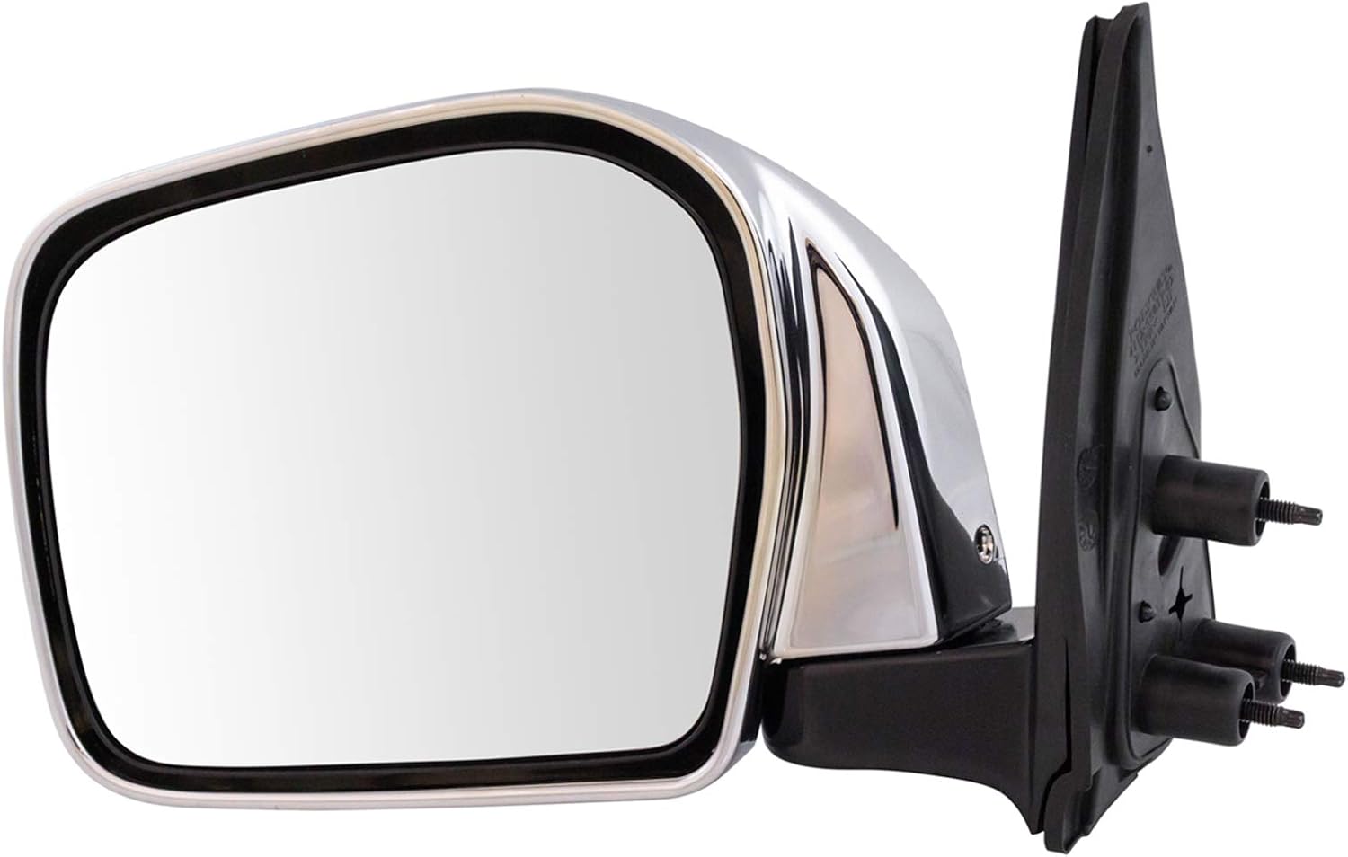 TRQ Driver Side Mirror Assembly Non-Heated, Black
