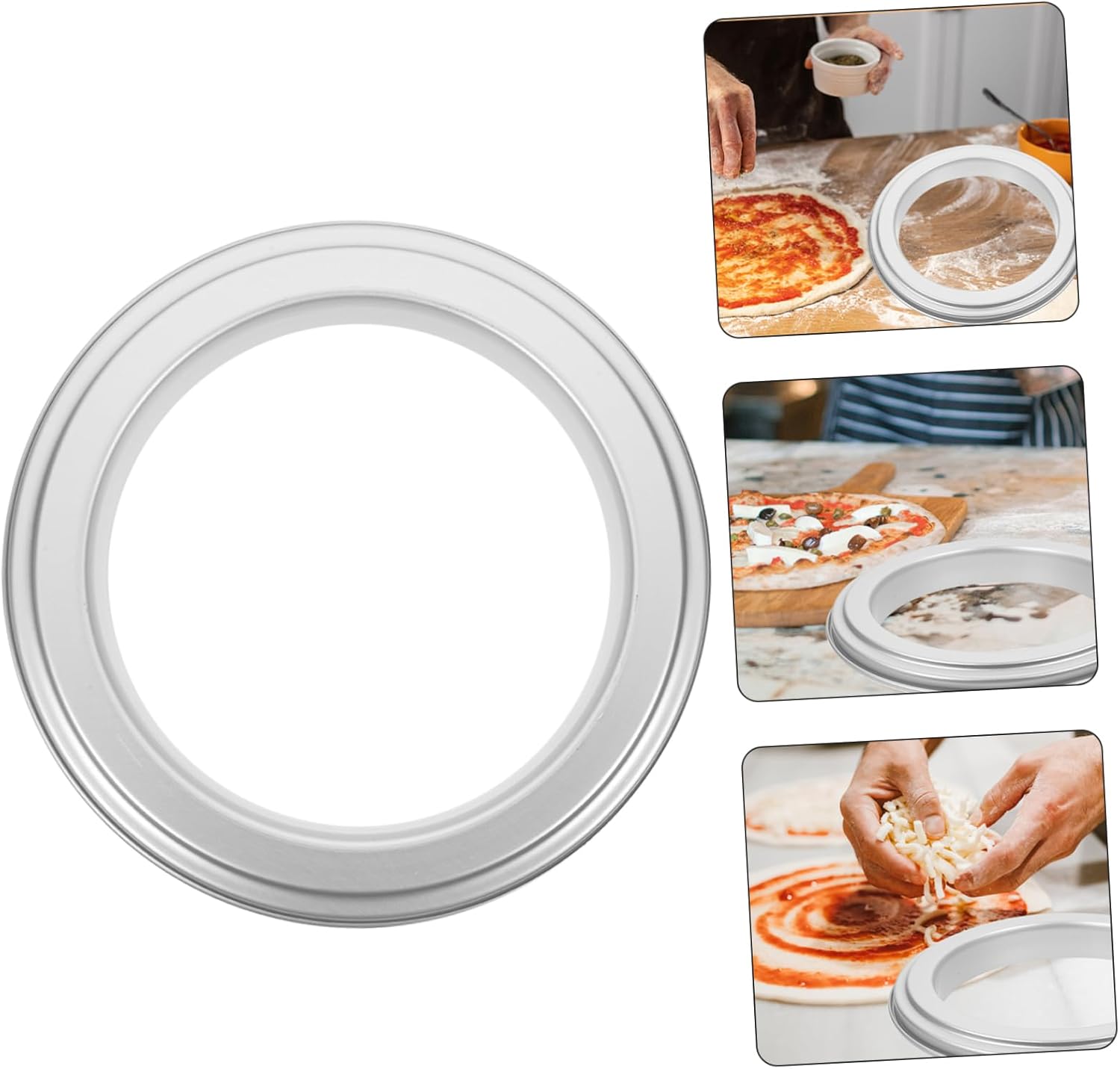 PRETYZOOM 3pcs Pizza Cutter Non-skid Pizza Baking Tool for Easy Saucing and Stuffing for Home Bakery Restaurant Use