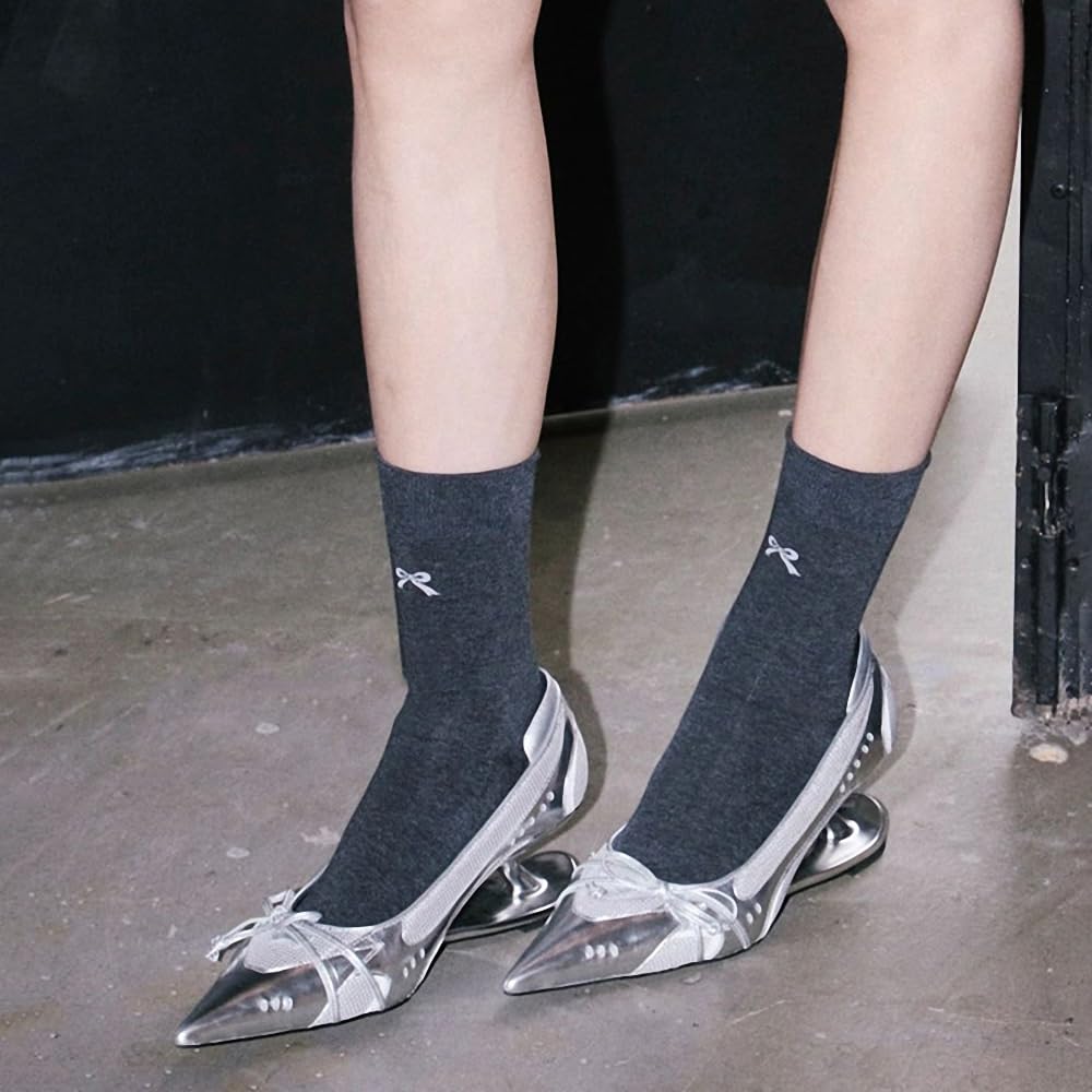 Scarpe Mary Jane con Zeppa Tacco Basso Donna Tacco Fluttuante Finta Pelliccia Morbida o Pelle Slip-on con Fibbia Punta Chiusa a Forma Aguzza Carine Eleganti per Lavoro Ufficio Viaggi e Feste