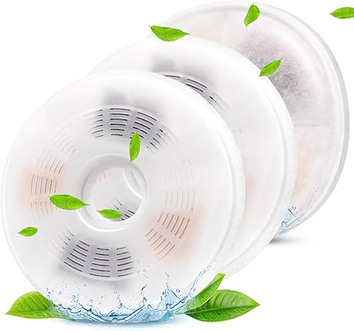 Paquete de 369 filtros de fuente de agua para gatos compatibles con fuentes Catit, repuesto de filtro de fuente de carbono y resina de intercambio