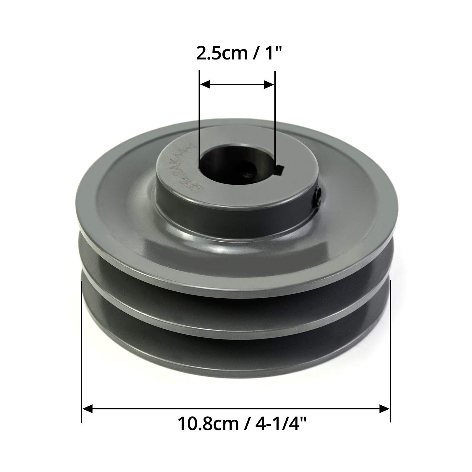 QWORK Double Groove Web Sheaves, 4.25"OD 1" Bore V-Belt Sheave for V-Belt, 2AK44-1 — Amazon image 5