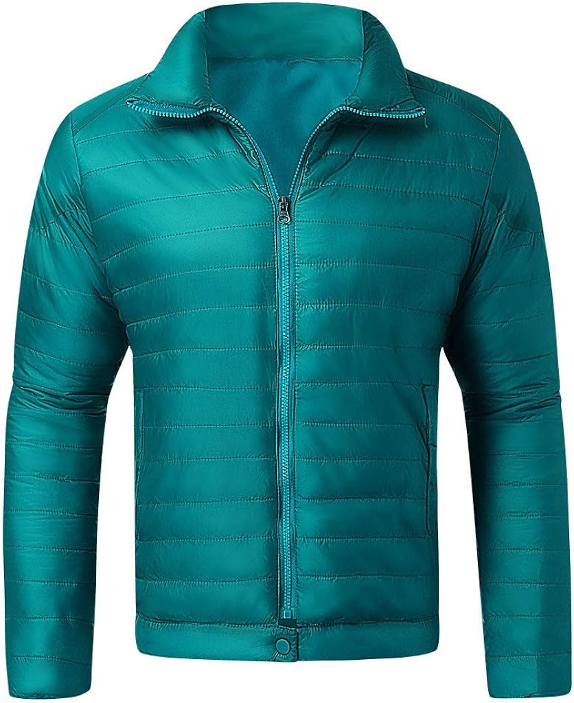 Landscap Men's Winter Zipper Warm Down Jacket Packable Lightweight