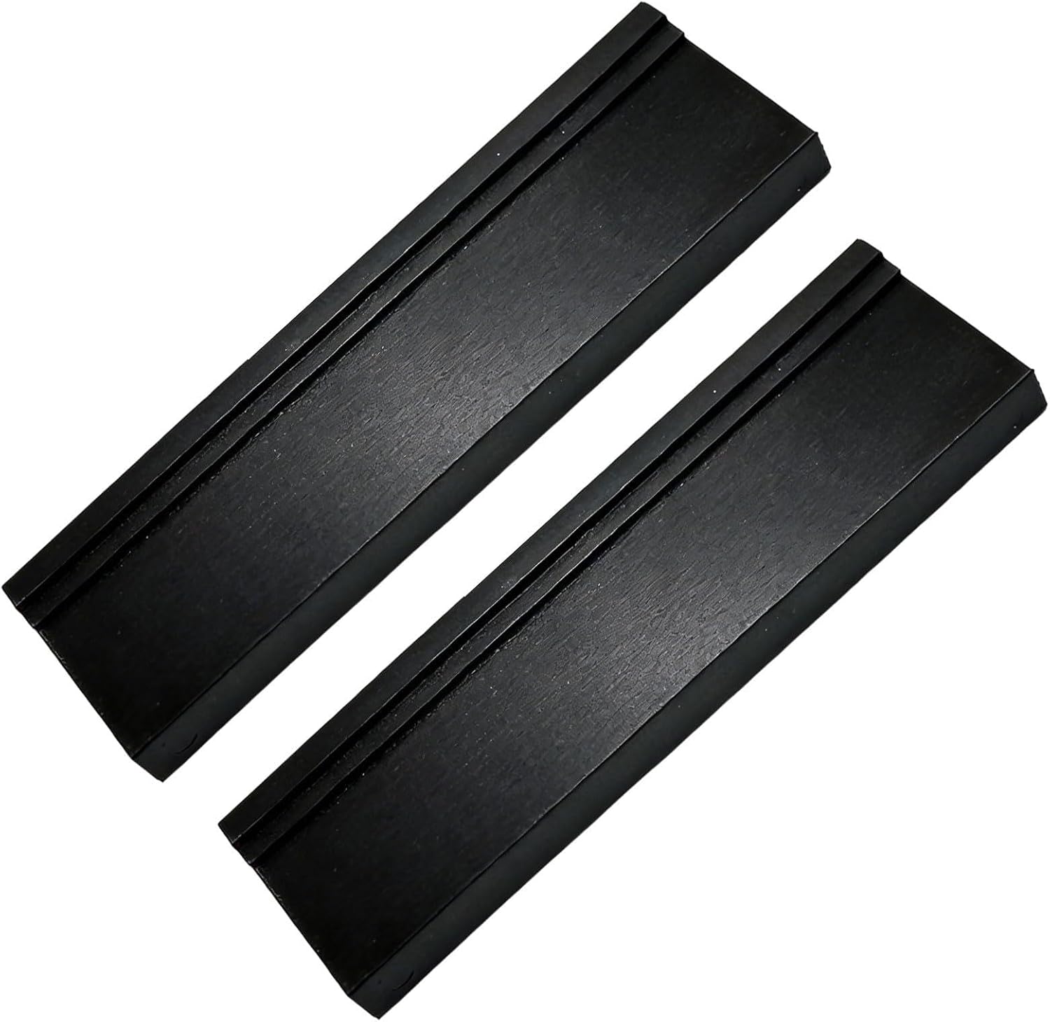 Blocchi battitura per pavimenti in vinile 2 pz, nero