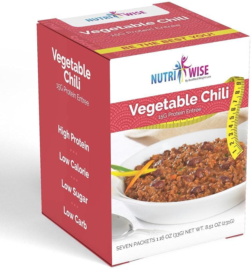 Nutriwise Vegetable Chili High Protein Diet Entree (7