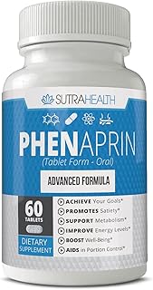PhenAprin Diet Pills Weight Loss and Energy Boost for Metabolism – Optimal Fat Burner and Appetite Suppressant Supplement. Helps Maintain and Control Appetite, Promotes Mood & Brain Function.