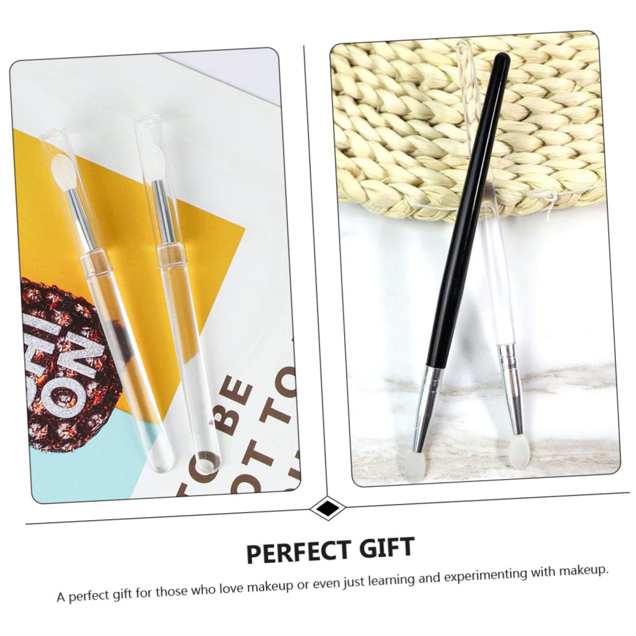 FOMIYES Elegant Lip Makeup Accessory 6 Pack Reusable Lip Brush Applicators for Daily Use